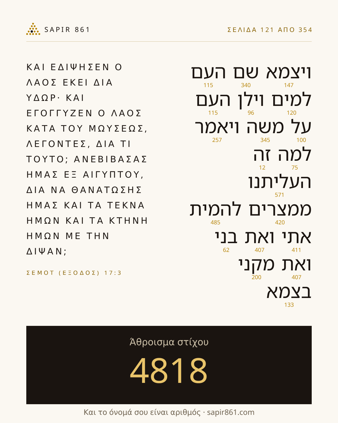 Κάρτα στίχου 121