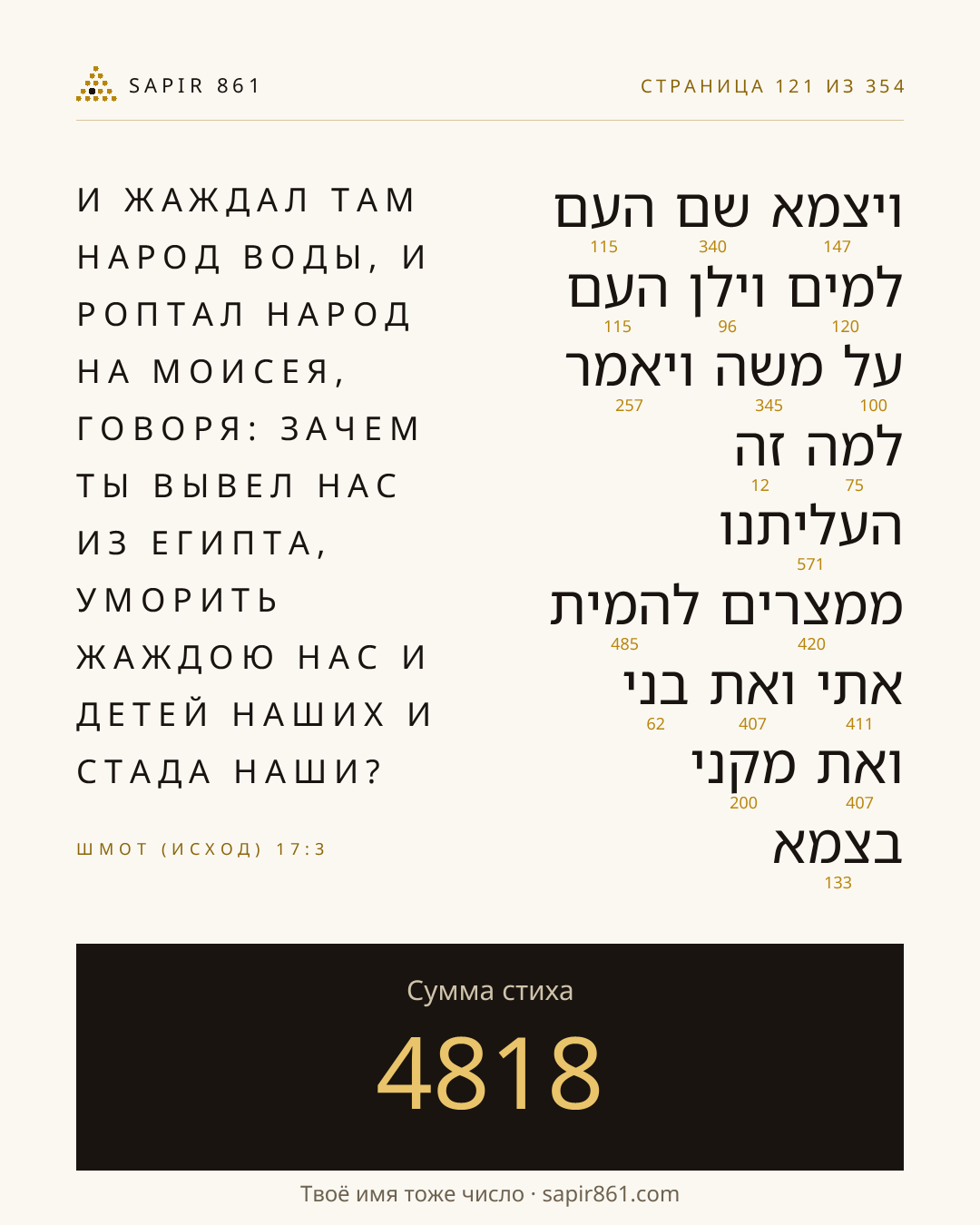 Карточка стиха 121
