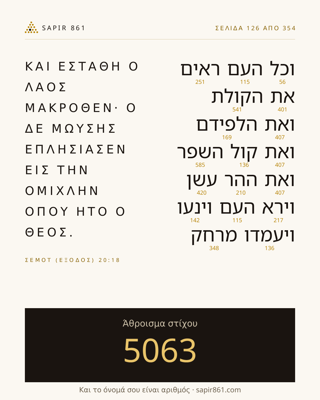 Κάρτα στίχου 126
