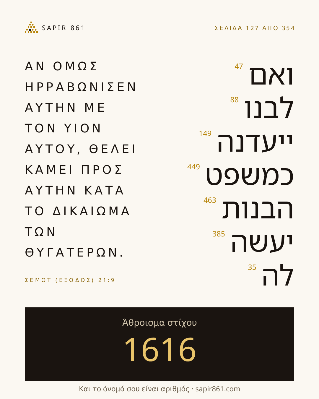Κάρτα στίχου 127