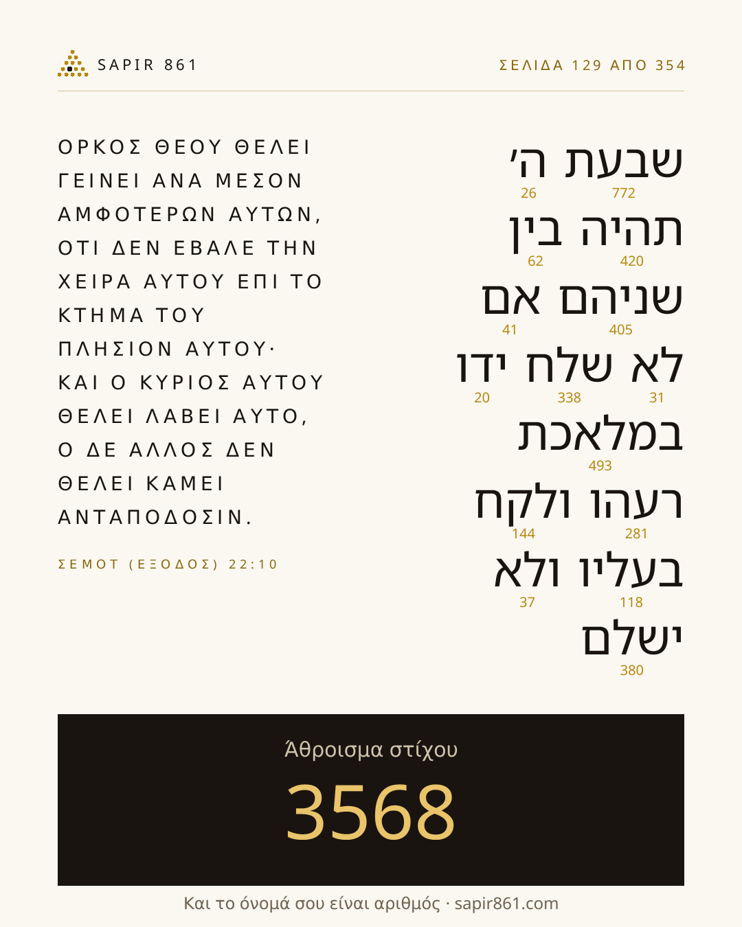 Κάρτα στίχου 129