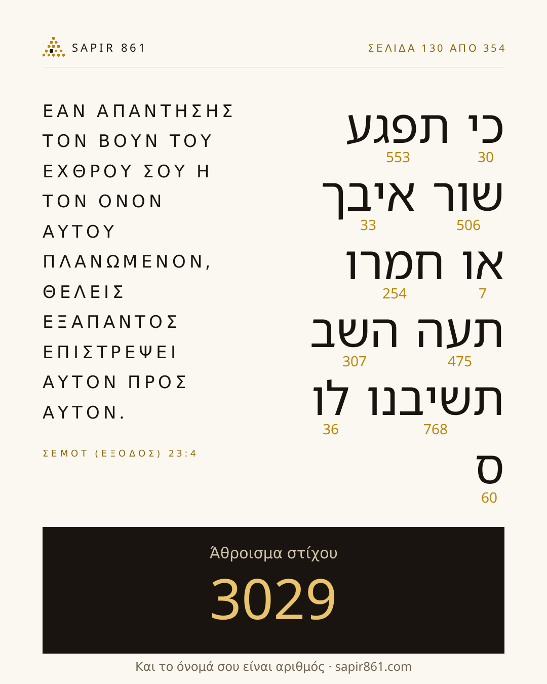 Κάρτα στίχου 130