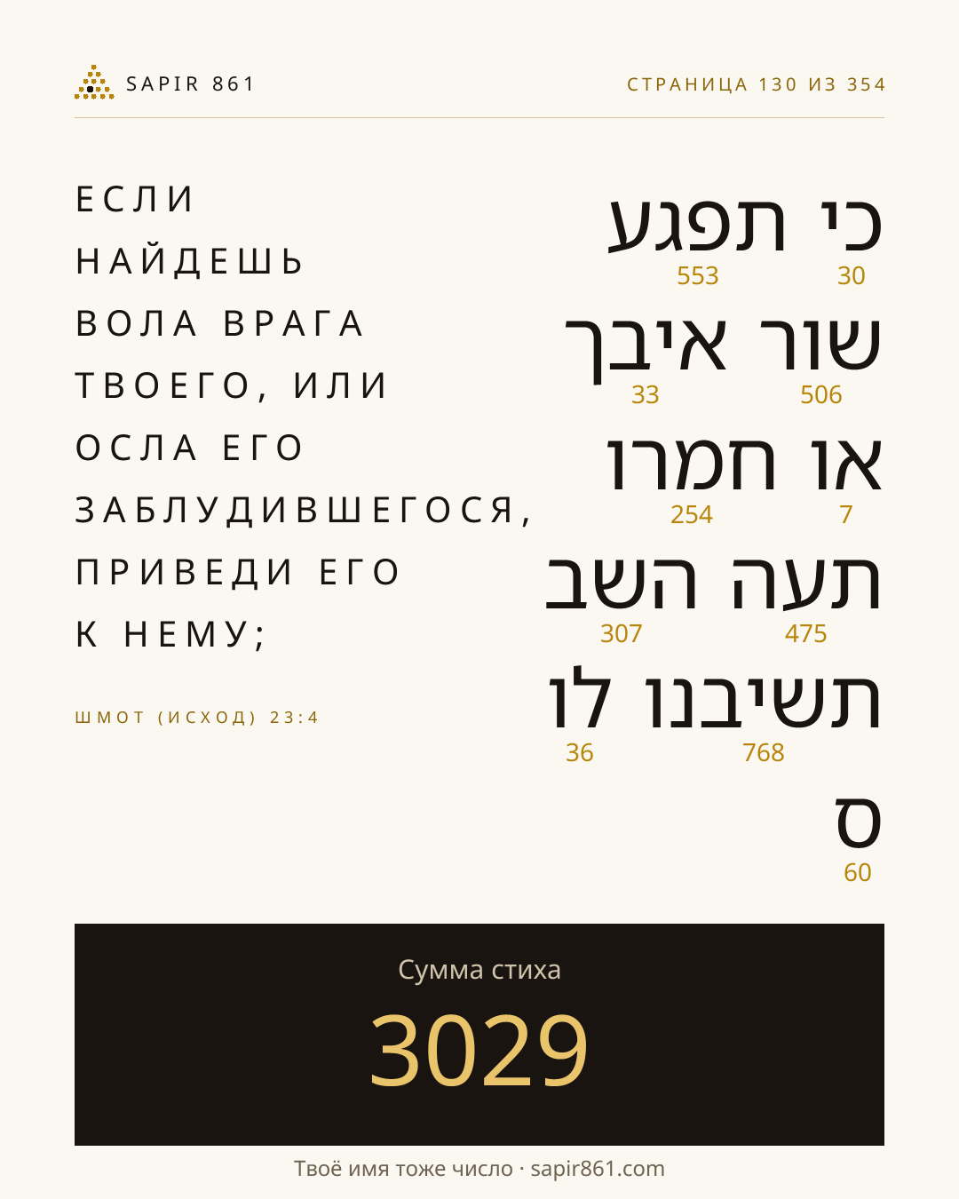 Карточка стиха 130
