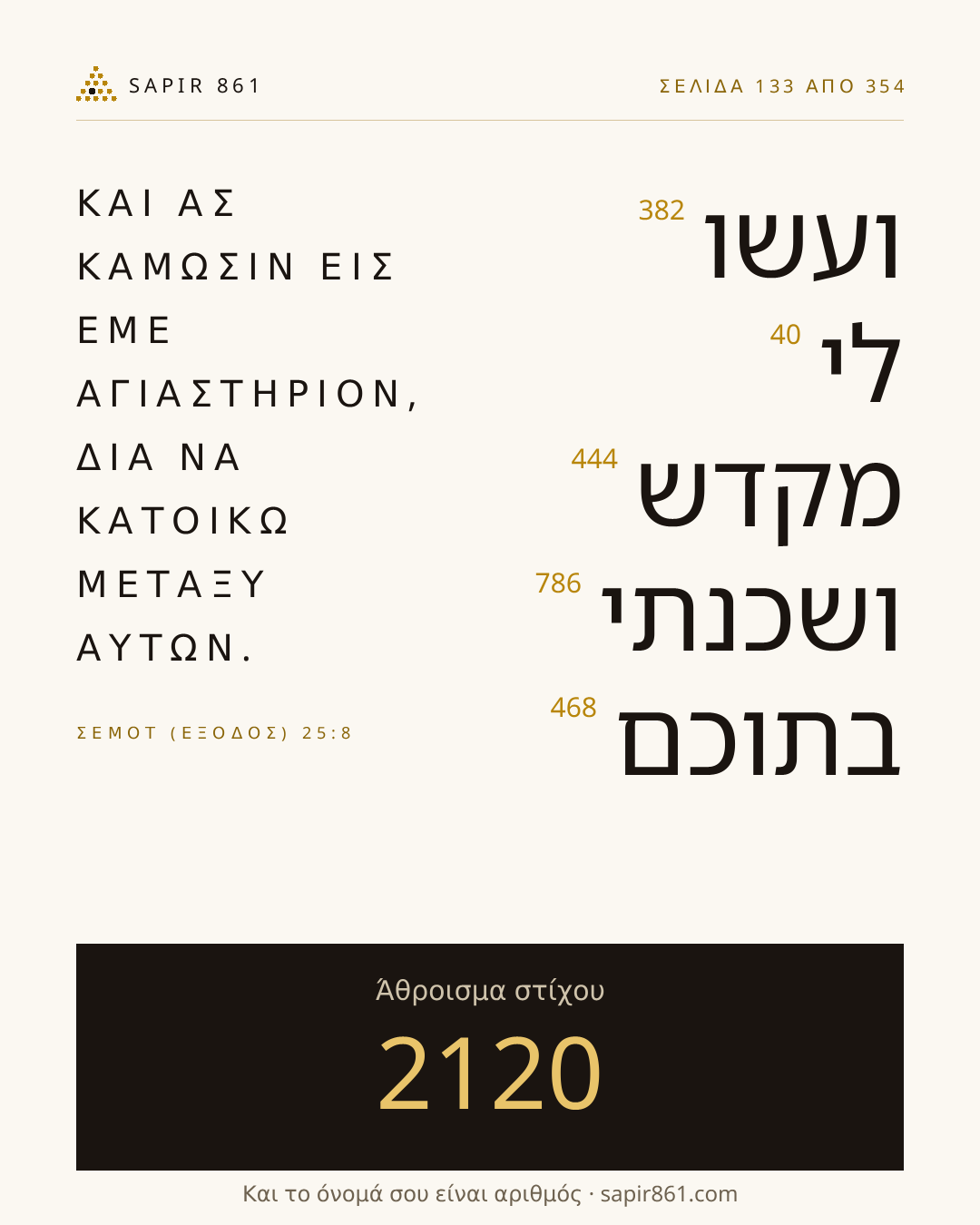 Κάρτα στίχου 133