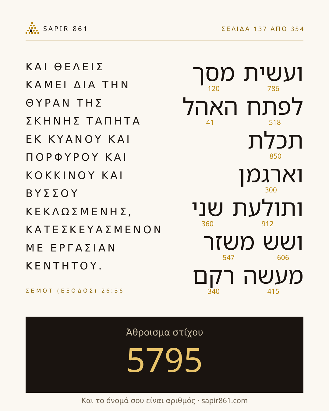Κάρτα στίχου 137