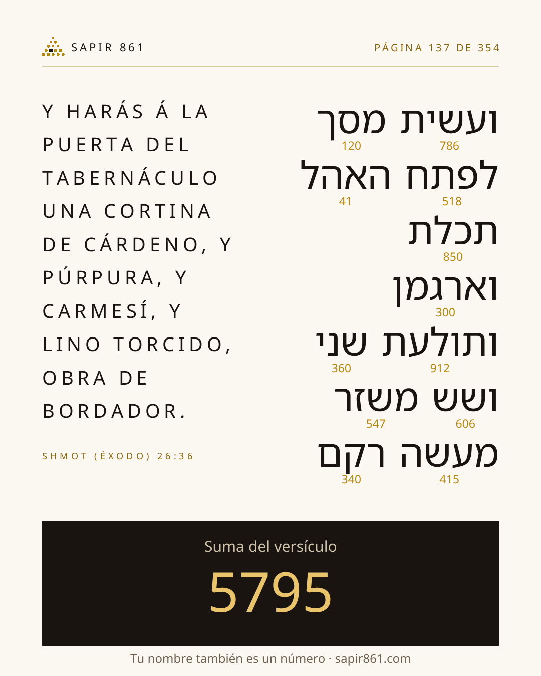 Tarjeta del versículo 137