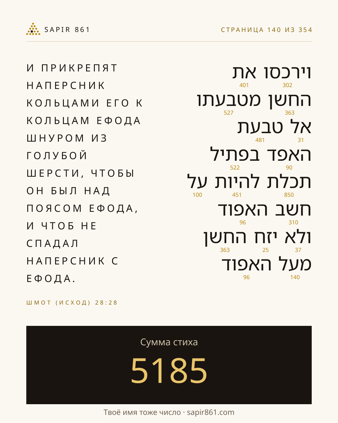Карточка стиха 140