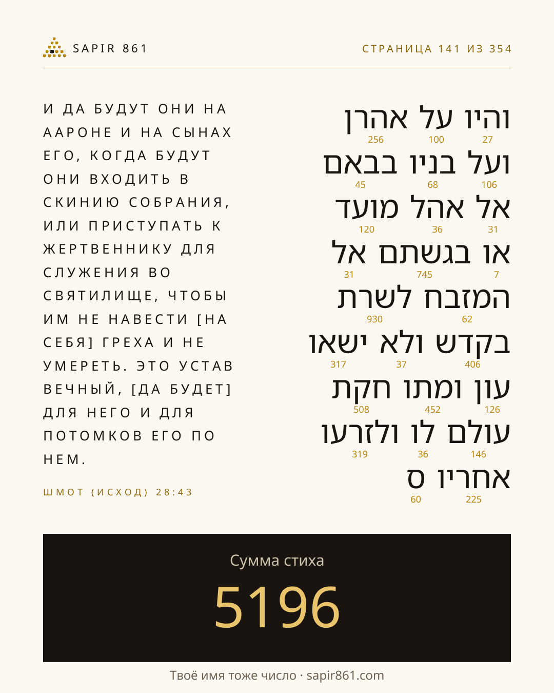 Карточка стиха 141