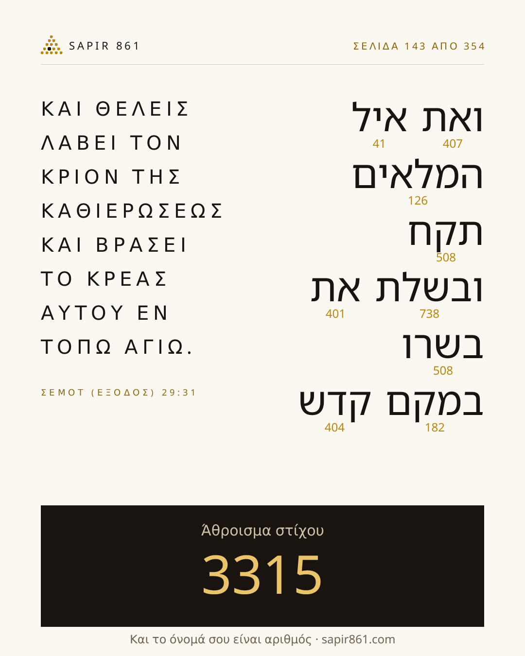 Κάρτα στίχου 143