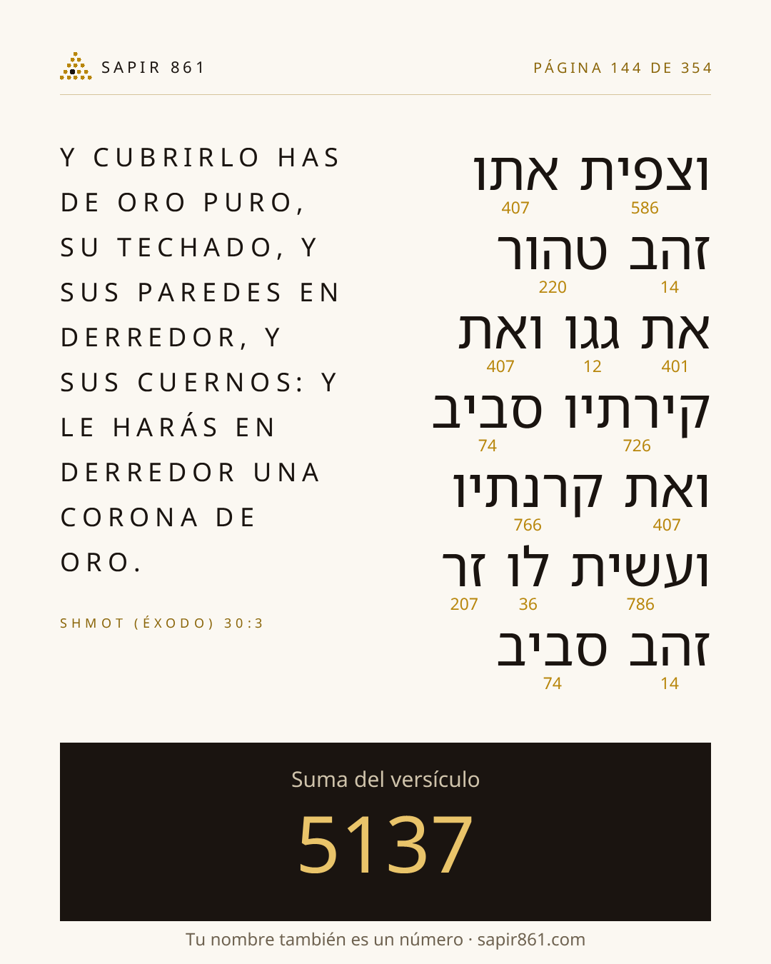 Tarjeta del versículo 144