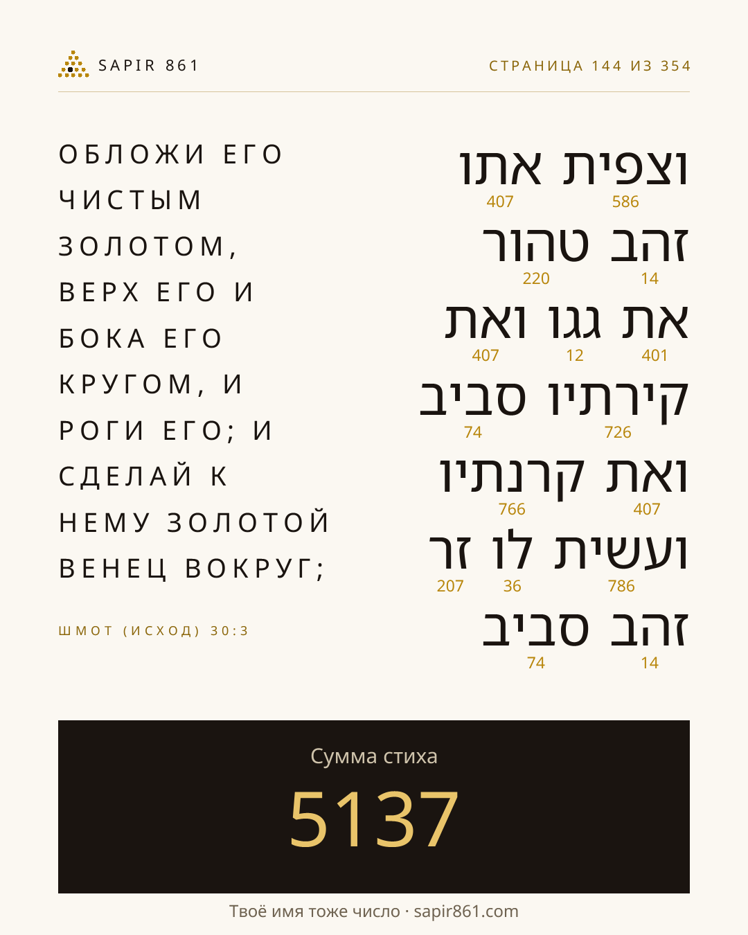 Карточка стиха 144