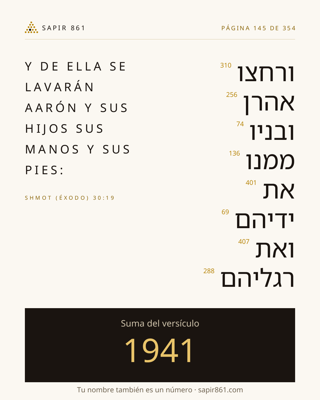 Tarjeta del versículo 145