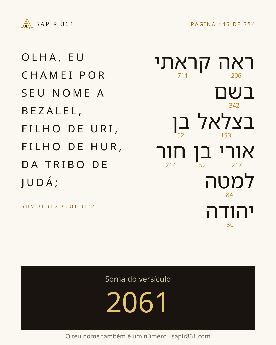 Cartão do versículo 146