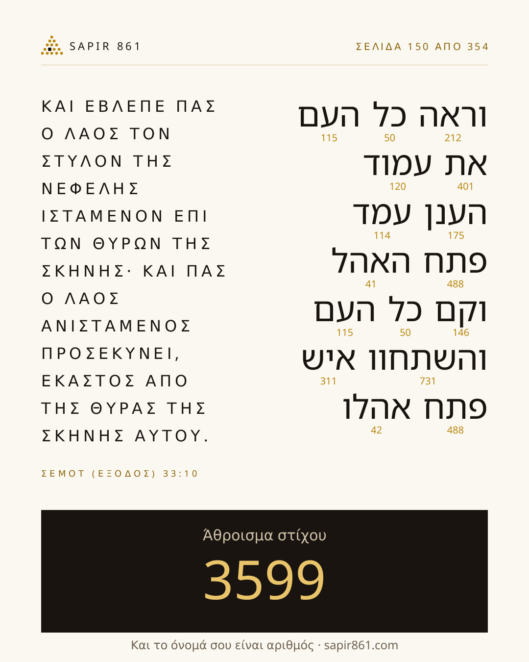 Κάρτα στίχου 150