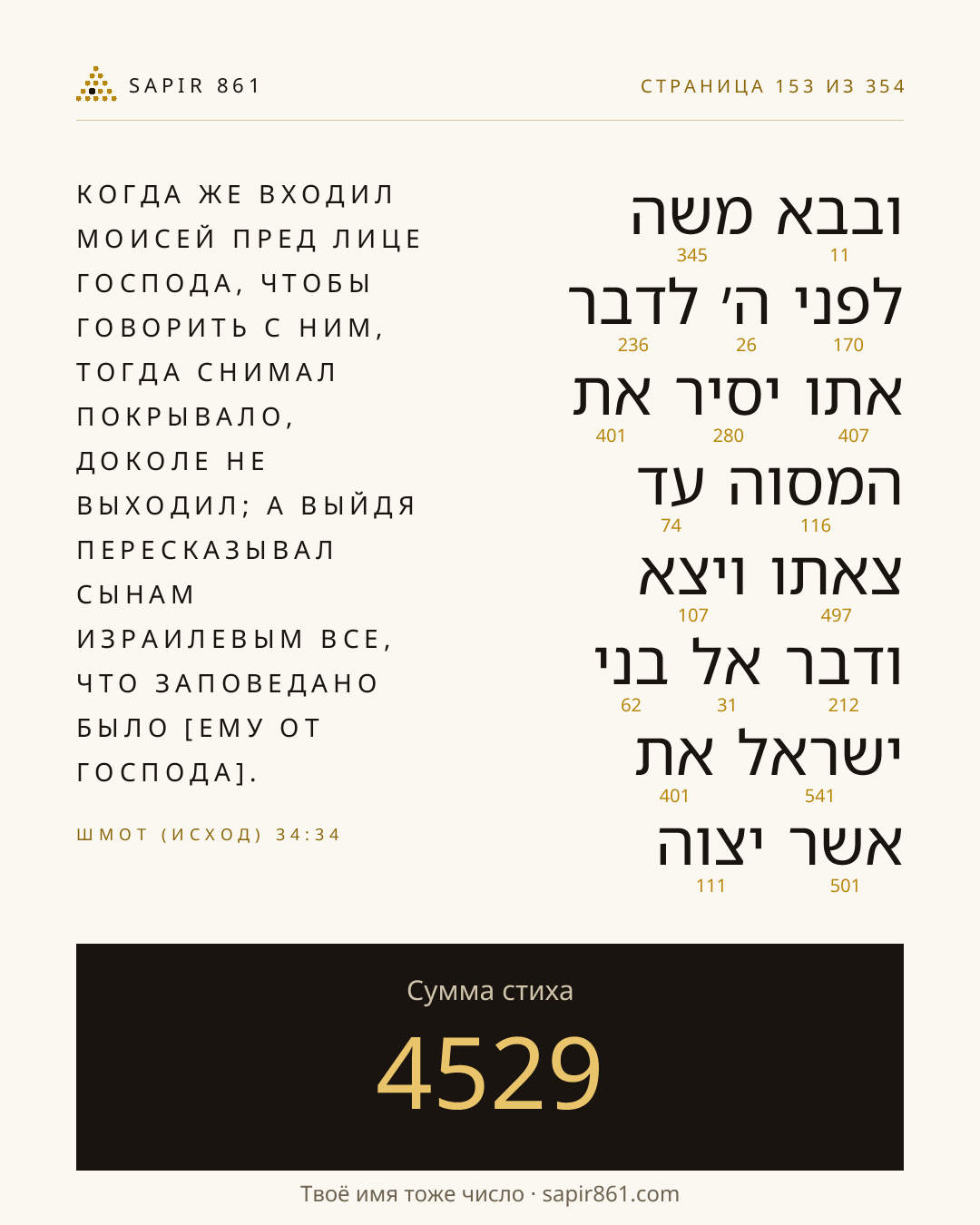 Карточка стиха 153
