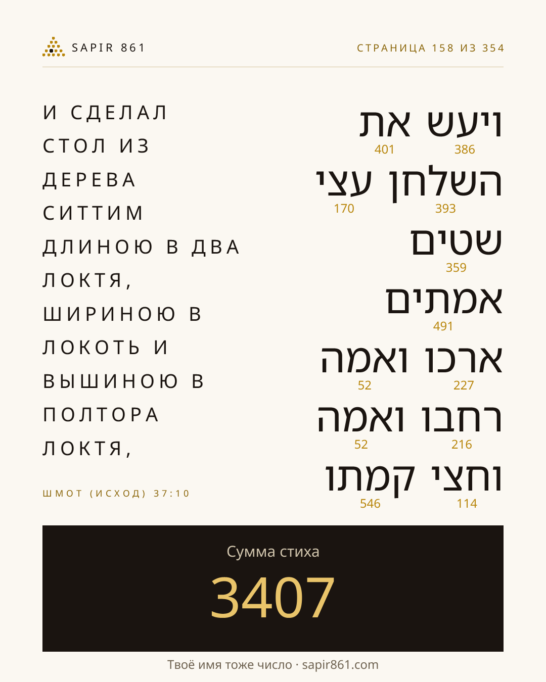 Карточка стиха 158