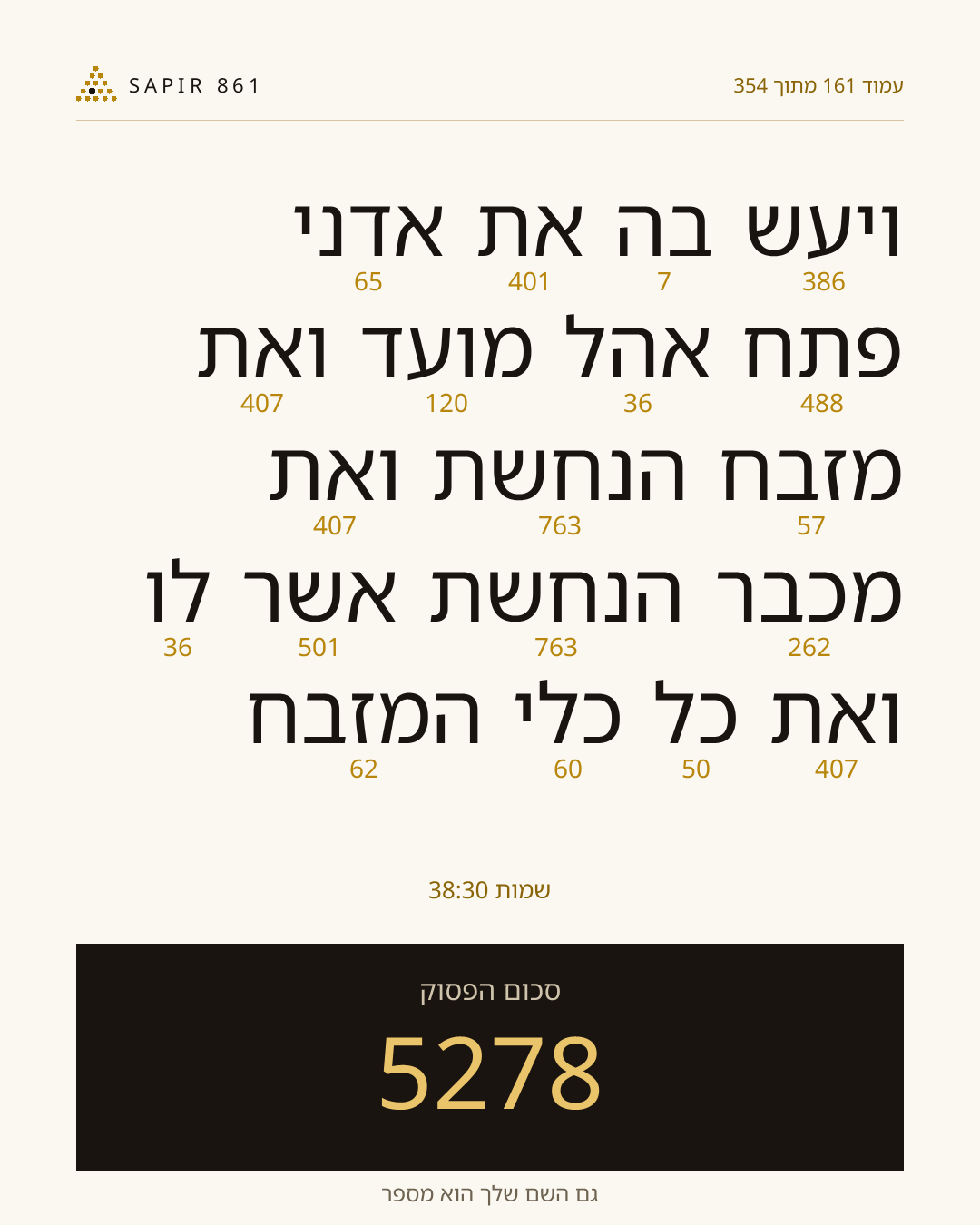 כרטיס פסוק 161