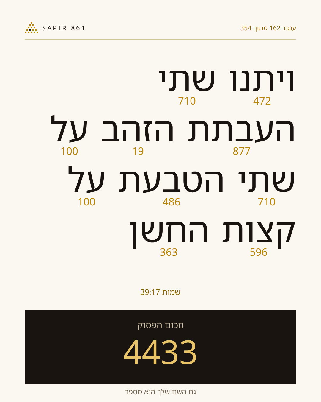 כרטיס פסוק 162