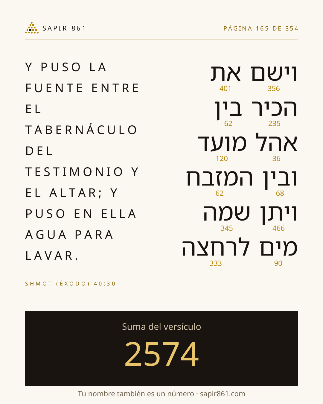 Tarjeta del versículo 165