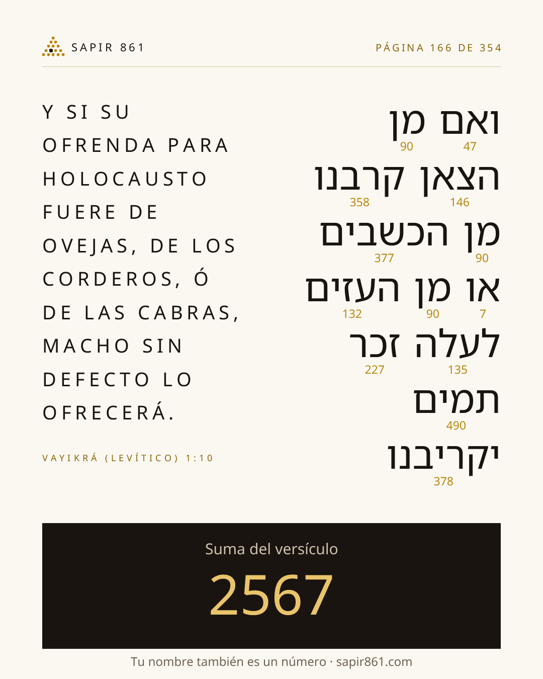 Tarjeta del versículo 166