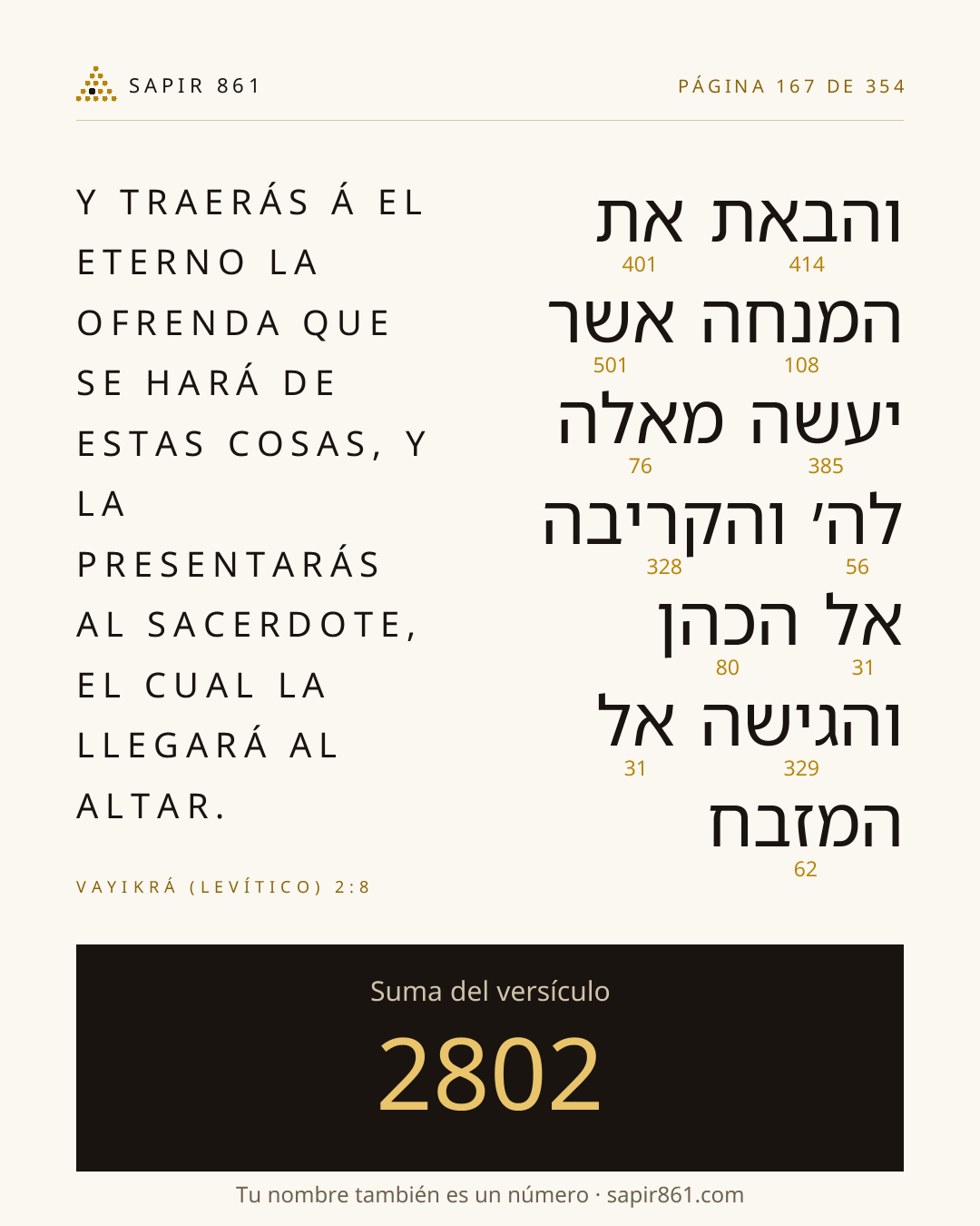 Tarjeta del versículo 167