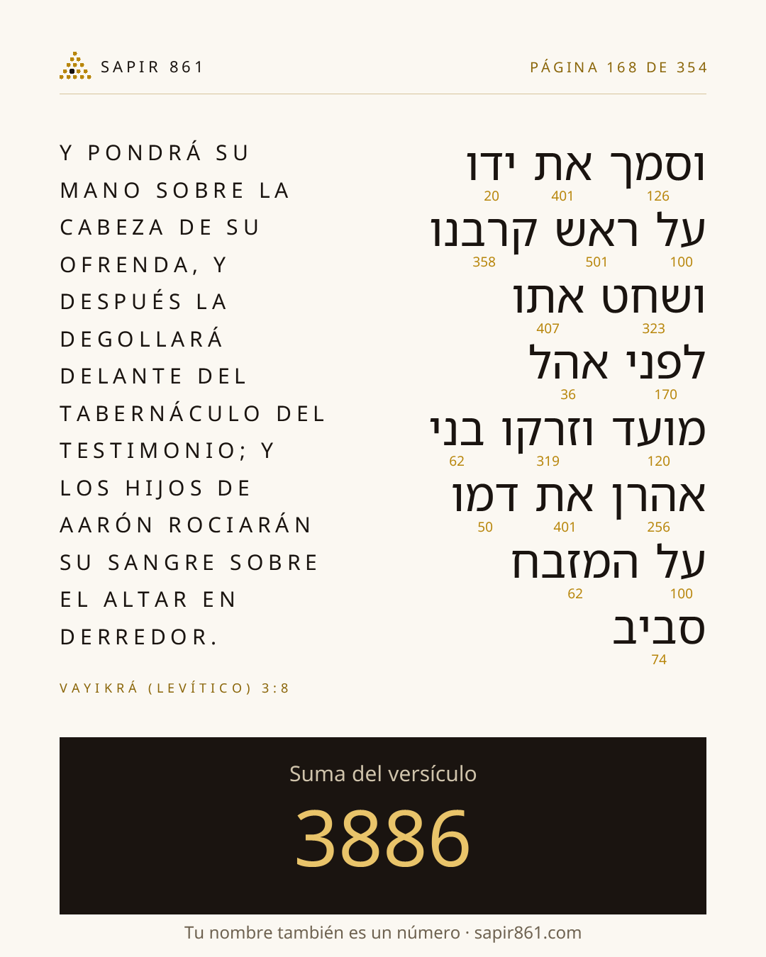 Tarjeta del versículo 168
