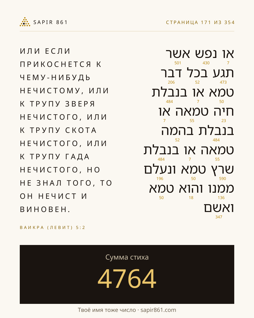 Карточка стиха 171