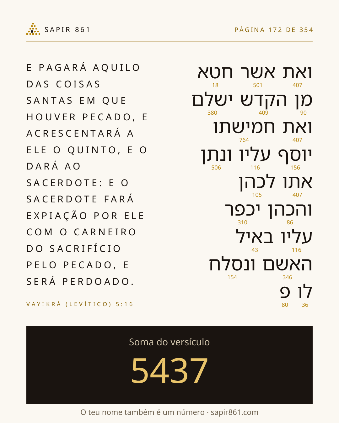 Cartão do versículo 172