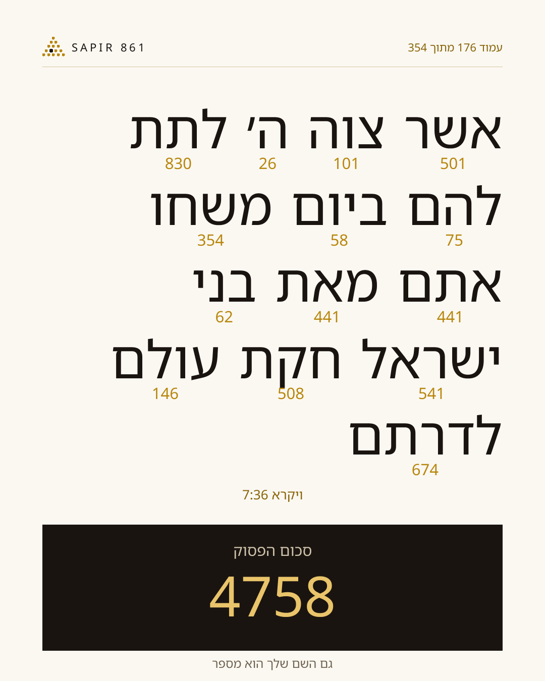 כרטיס פסוק 176