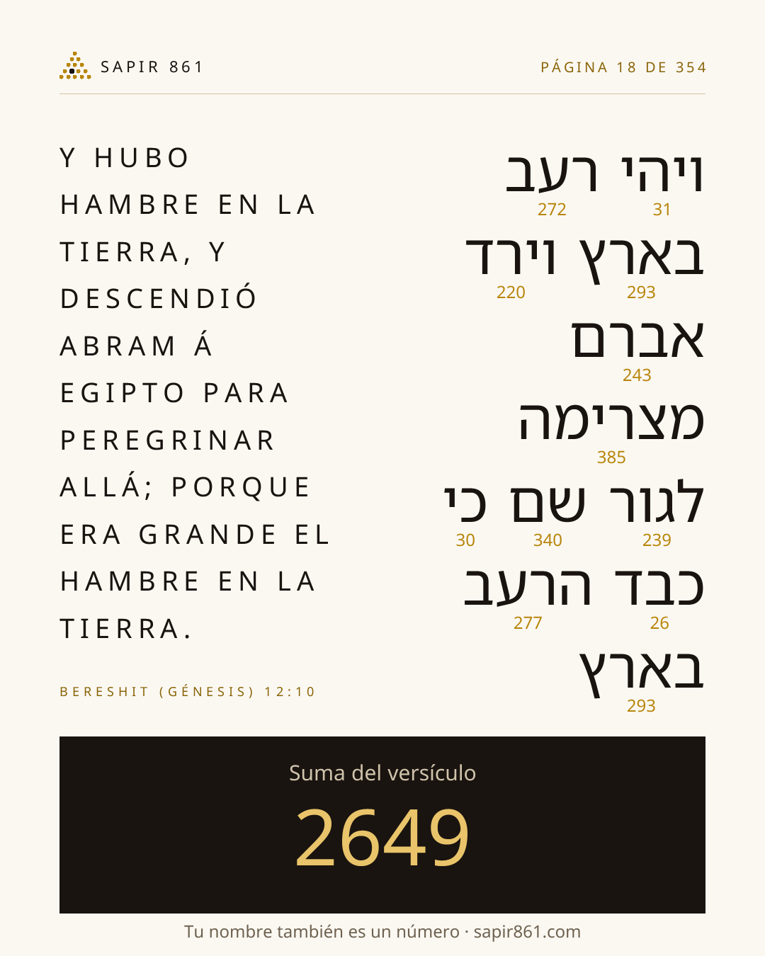 Tarjeta del versículo 18