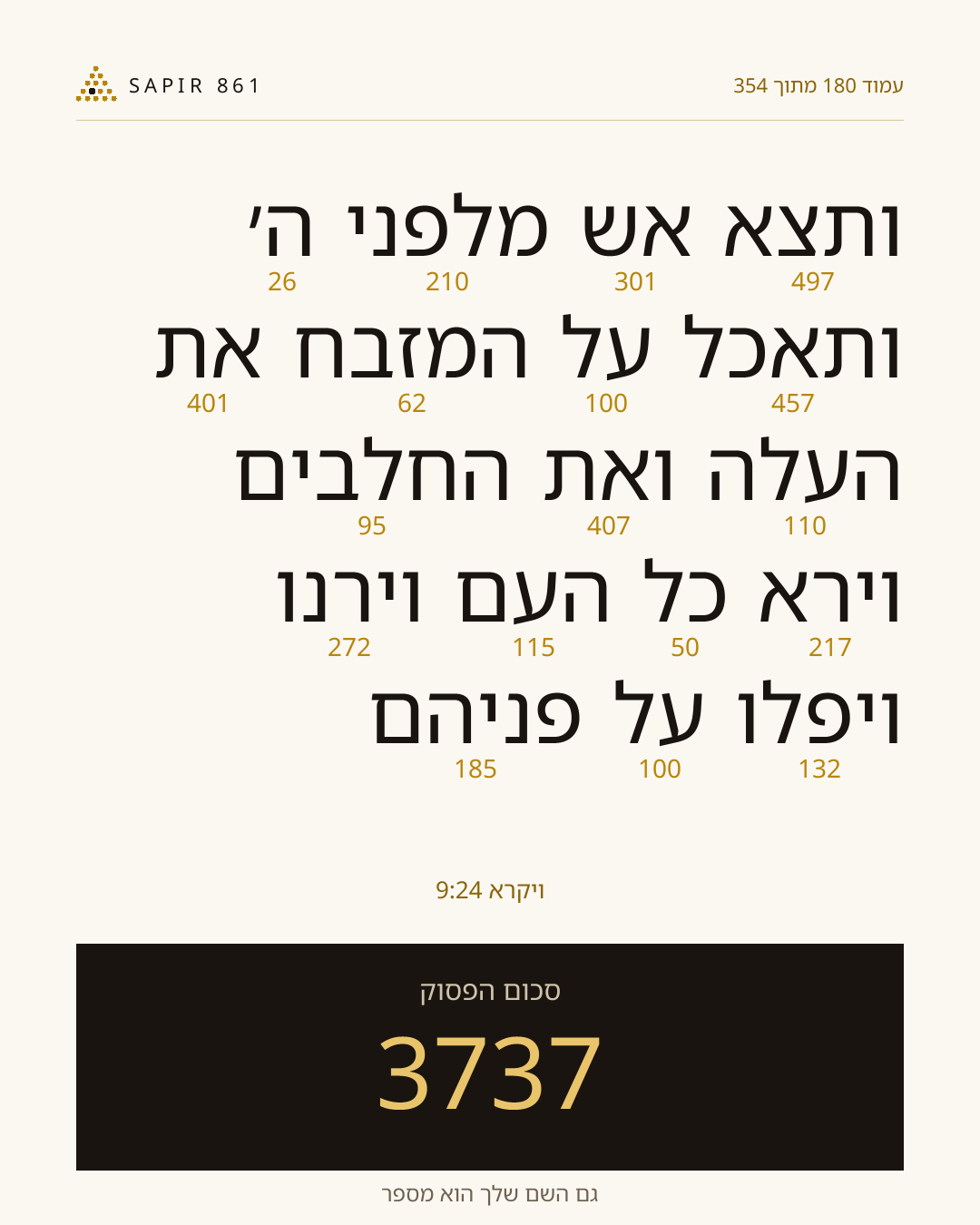 כרטיס פסוק 180
