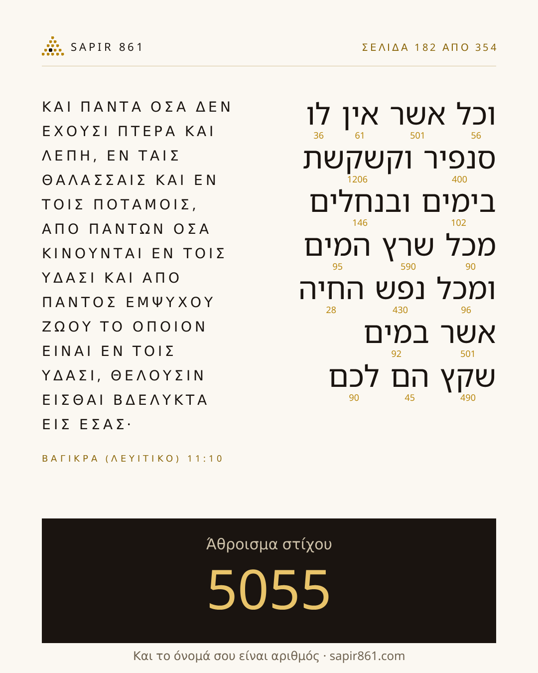 Κάρτα στίχου 182