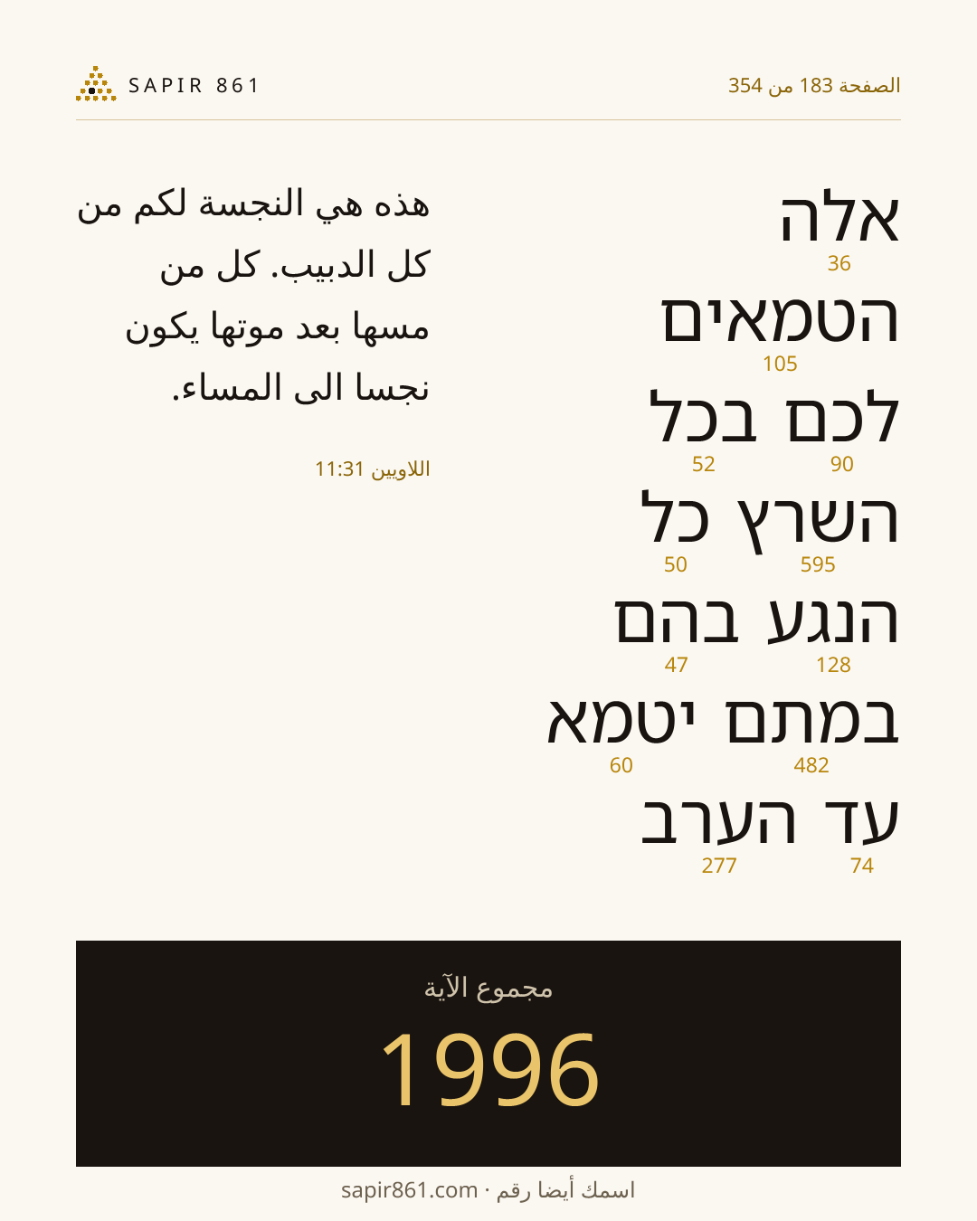 بطاقة الآية 183