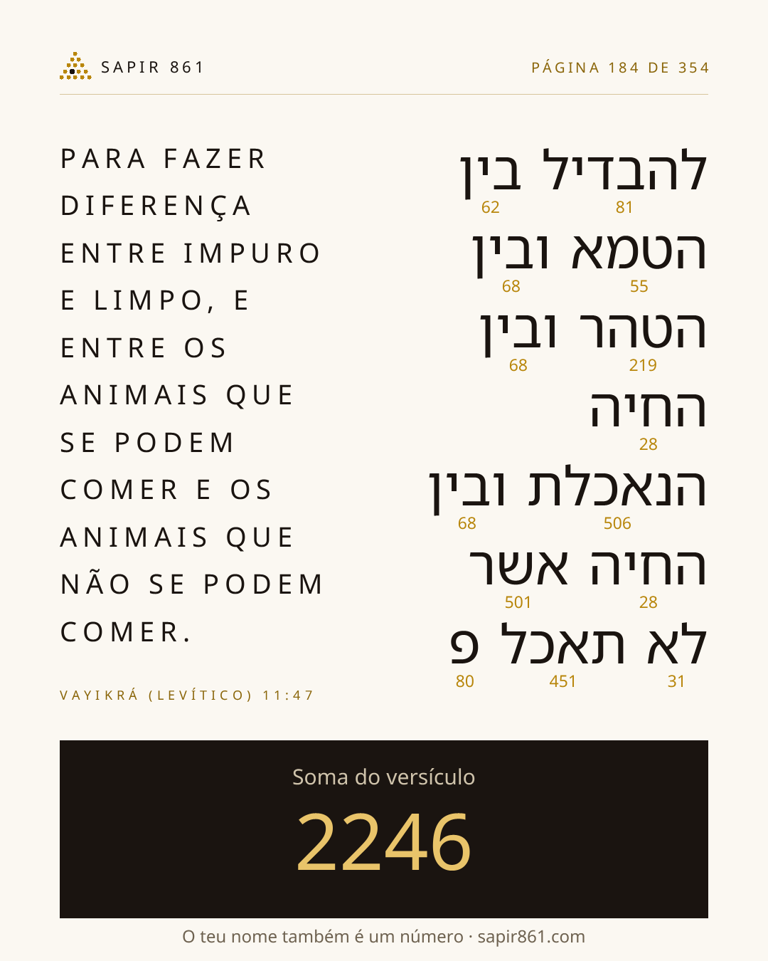 Cartão do versículo 184