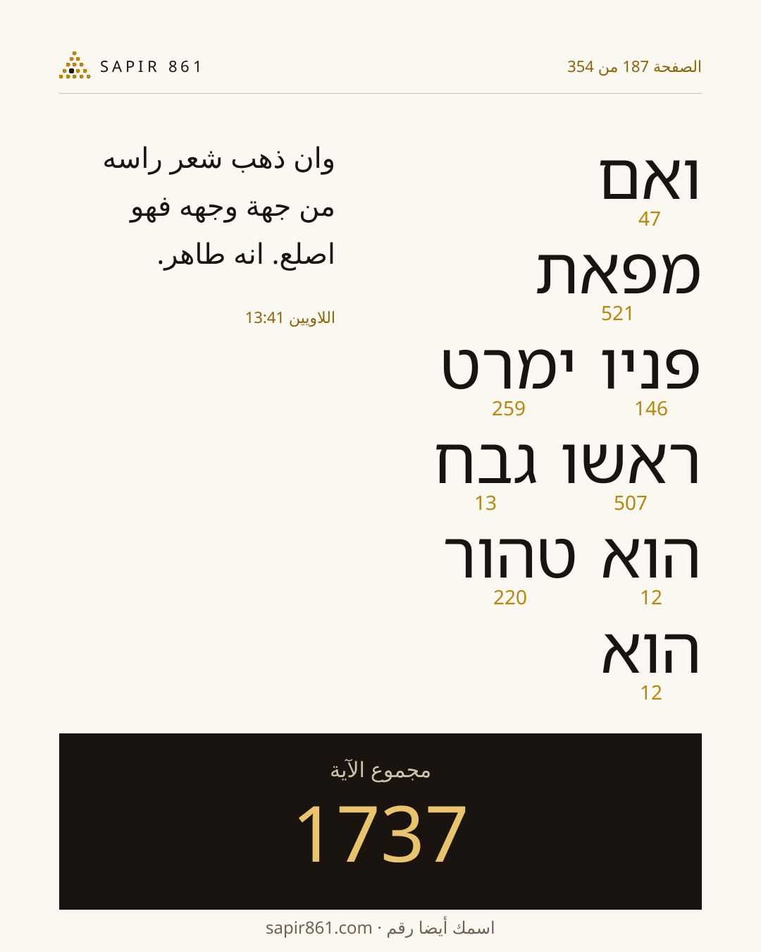 بطاقة الآية 187