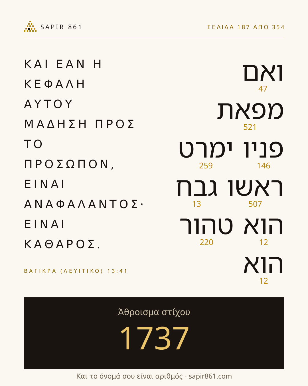 Κάρτα στίχου 187