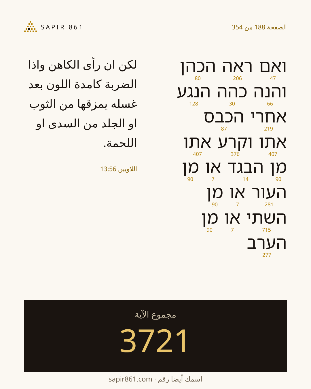 بطاقة الآية 188
