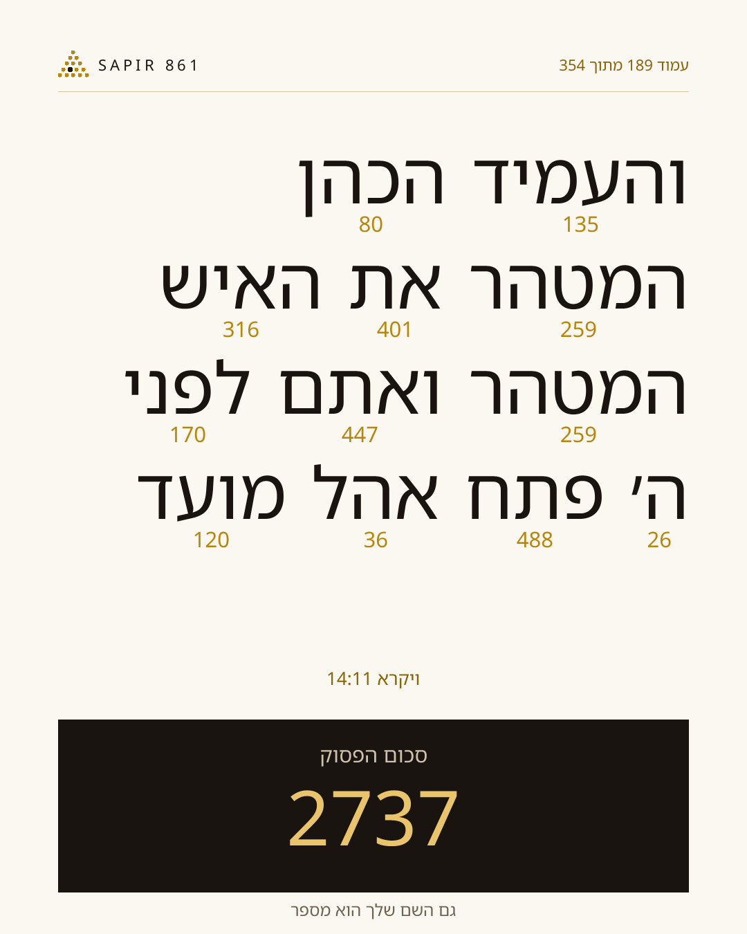 כרטיס פסוק 189
