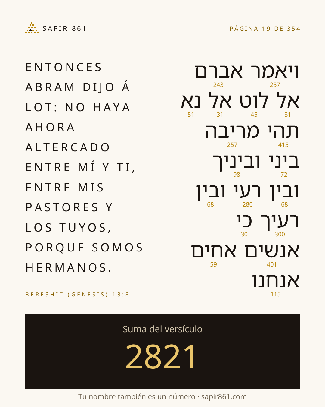 Tarjeta del versículo 19