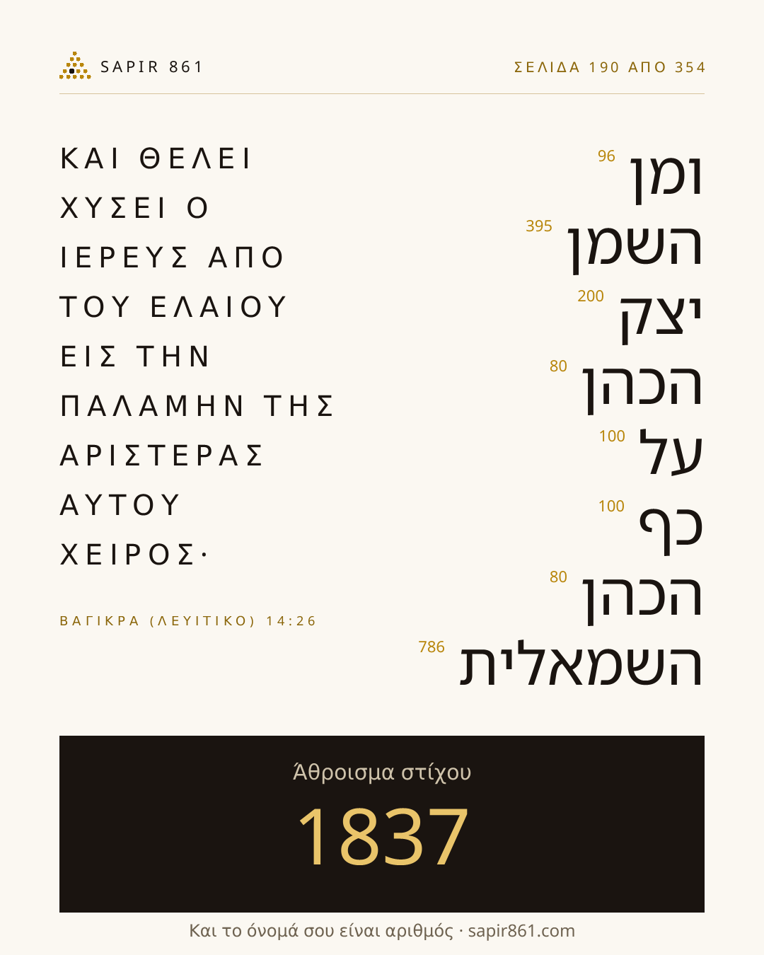 Κάρτα στίχου 190