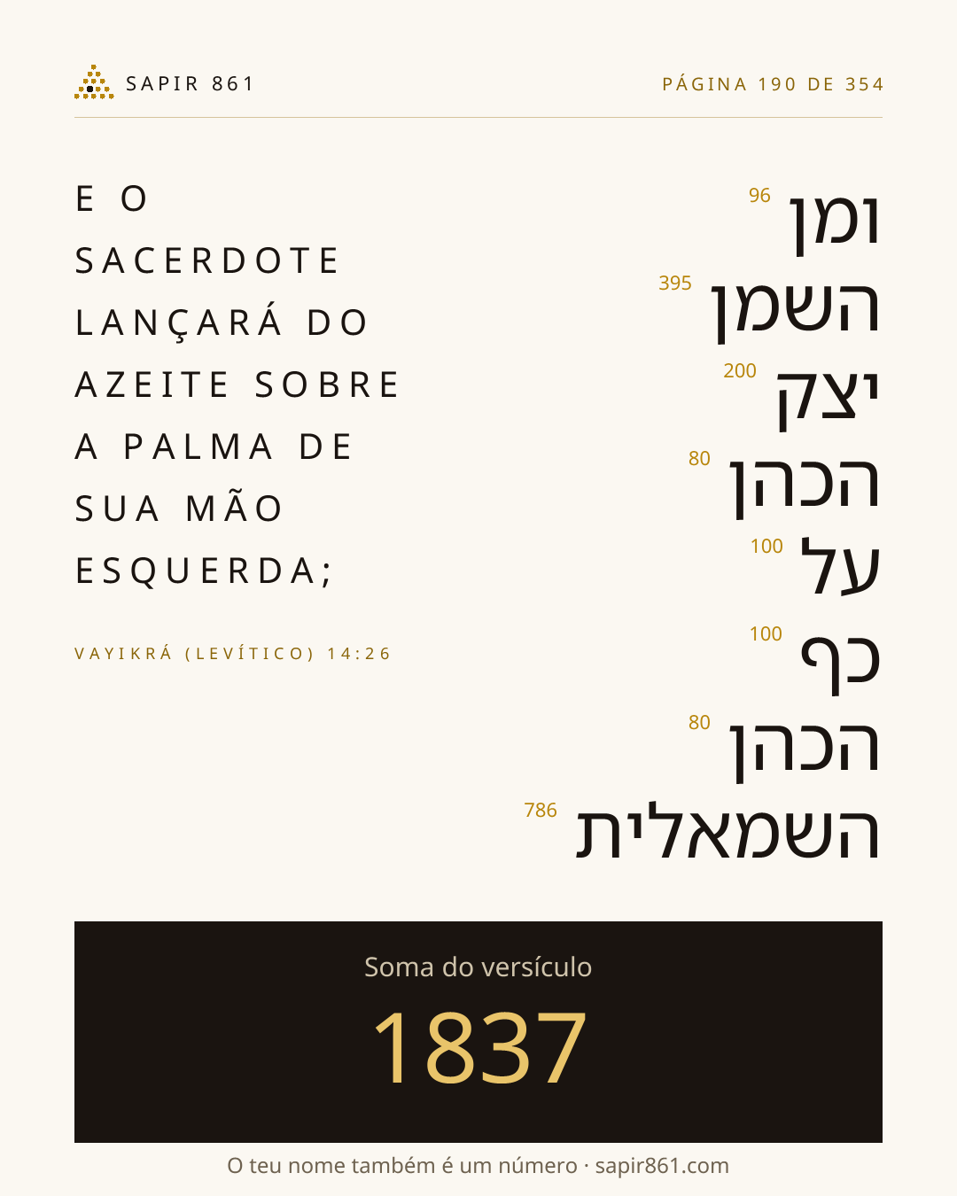 Cartão do versículo 190