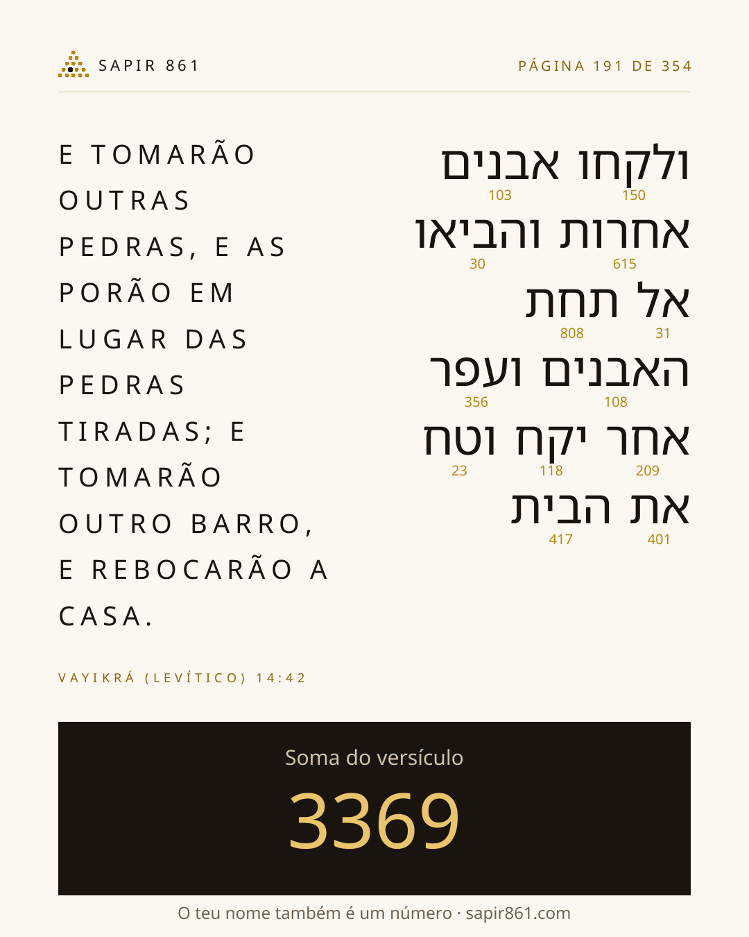 Cartão do versículo 191