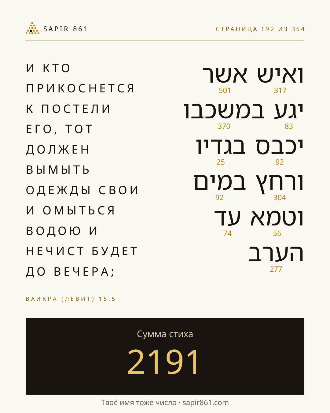 Карточка стиха 192