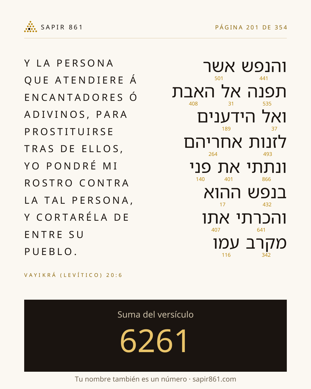 Tarjeta del versículo 201