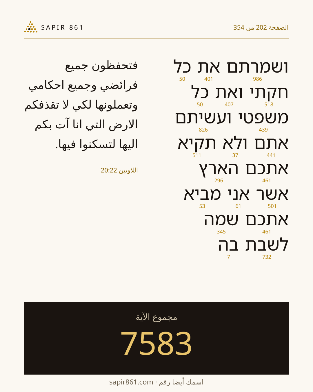 بطاقة الآية 202