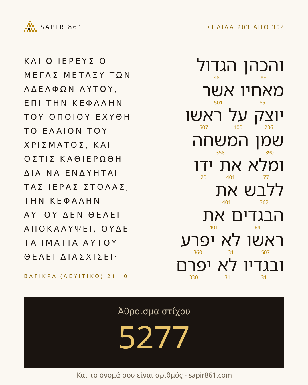 Κάρτα στίχου 203