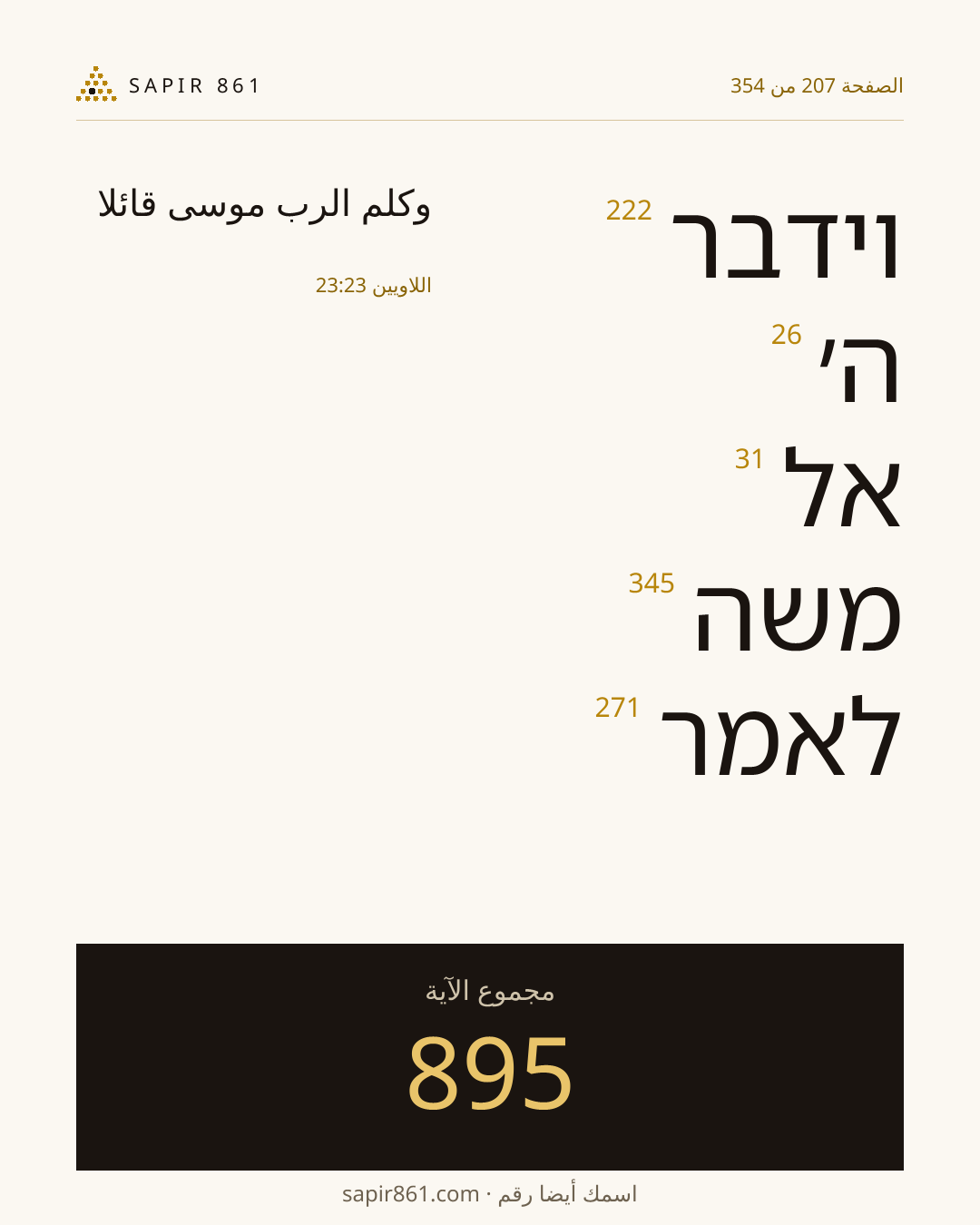 بطاقة الآية 207