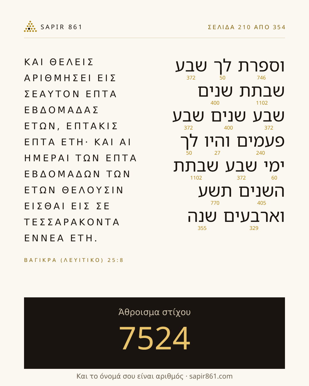 Κάρτα στίχου 210