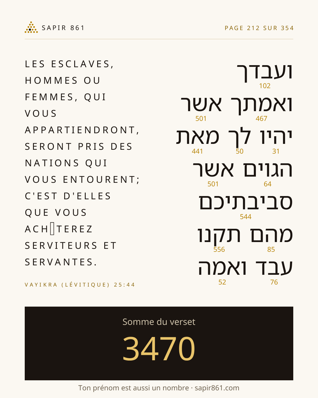 Carte du verset 212