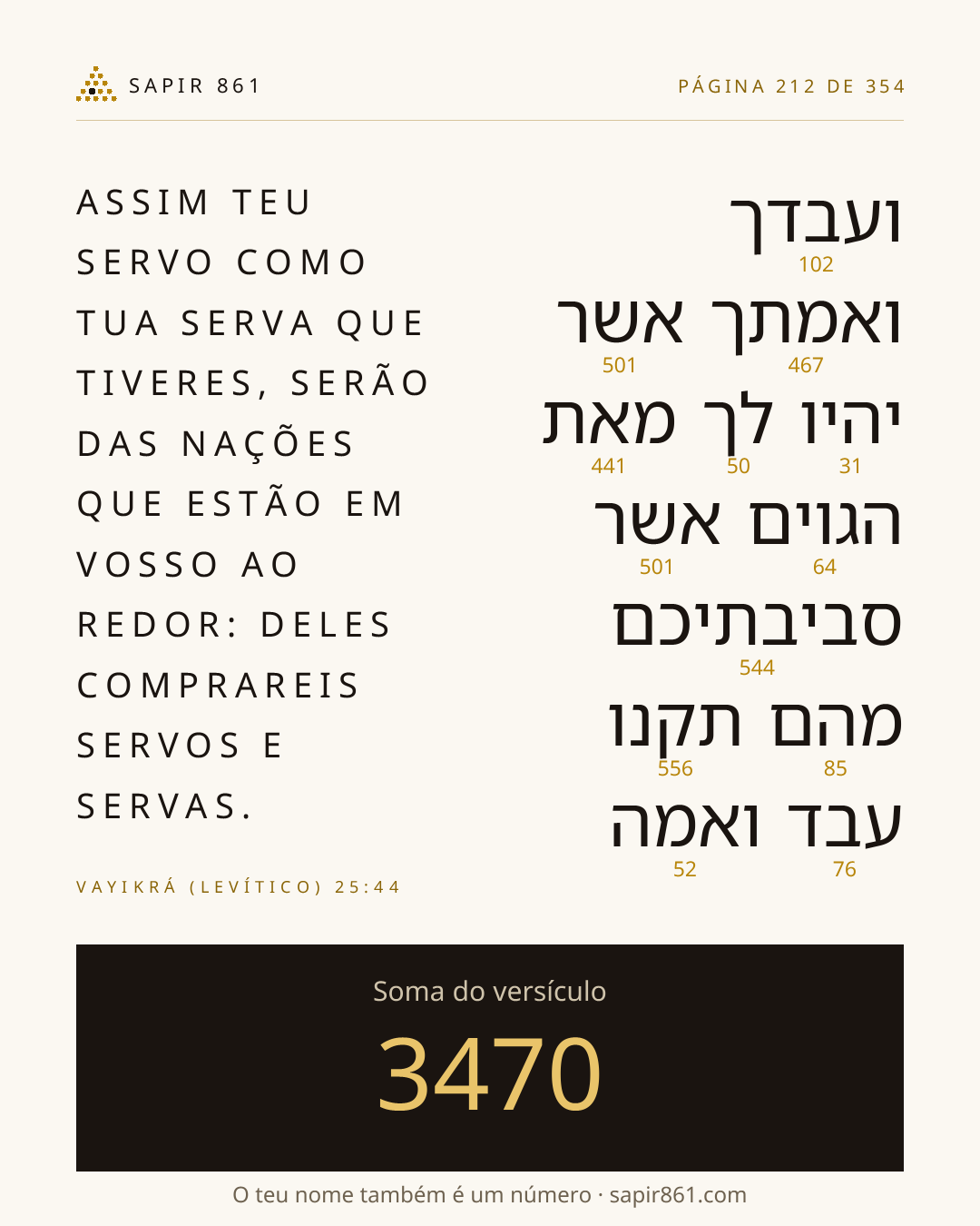 Cartão do versículo 212